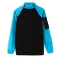 thumbnail image 6 of Baqcunre Men's Loose Double Sleeve Color Matching Outdoor Breathable Long Sleeve Top,L,Quarter Zip Pullover Men,Mens Sweatshirt,Long Sleeve Shirts For Men,Men'S Fashion Hoodies & Sweatshirts,,Blue, 6 of 8