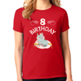 thumbnail image 2 of 8th Birthday Girl Shirt 8 Year Old Girl Birthday Shirt Cat Shirts for Girls Cute Girls Birthday Shirt, 2 of 7