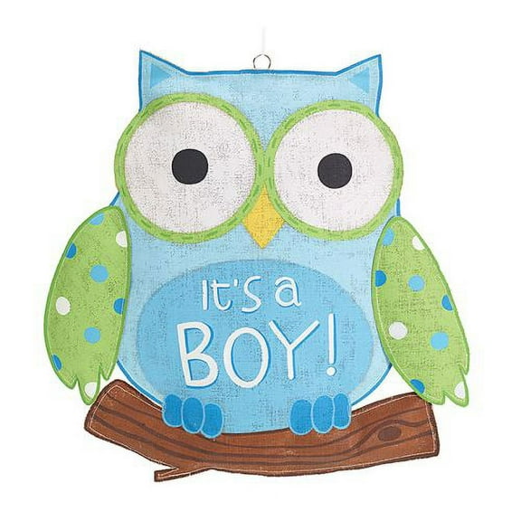 Burton & Burton Owl  It's A Boy Whooo's Burlap Decor
