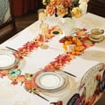 thumbnail image 4 of Fall Thanksgiving Tablecloths Rectangle 60x102 Inches, Turkey Pumpkin Thankful Spillproof Non Slip Table Cloth, Vintage Fabric Table Cover for Friendsgiving Dinner Party, 4 of 7