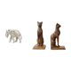 thumbnail image 1 of Figuras de y gato egipcio talladas a mano en madera. Ideales para decorar estanterías, escritorios o mesas. Un regalo perfecto para la oficin, 1 of 8