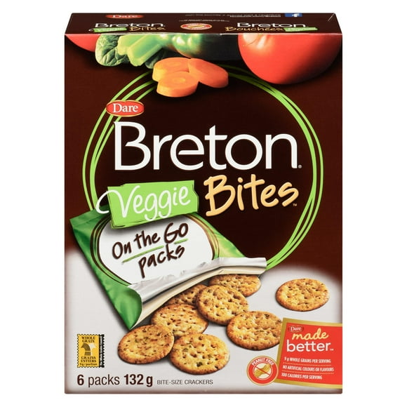 Craquelin bouchées légumes sur le pouce Dare de Breton Paq. de 6, 132 g