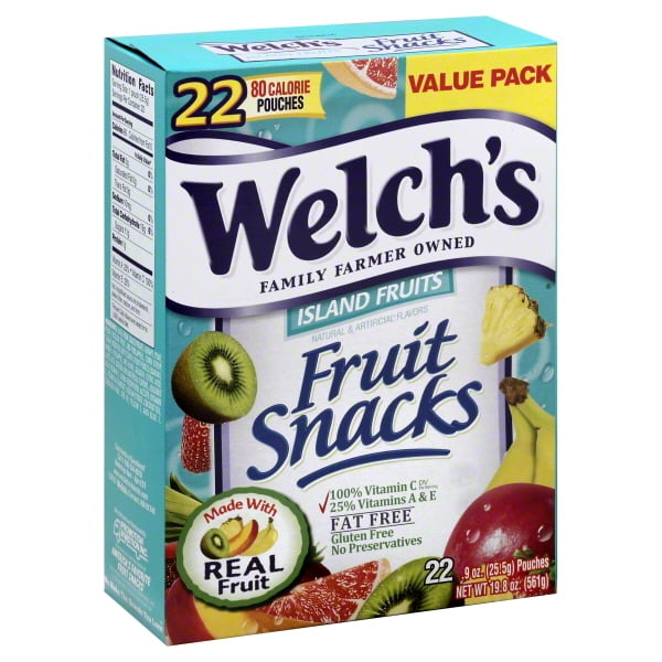 Welch's Value Pack Island Fruits Fruit Snacks 22 ea