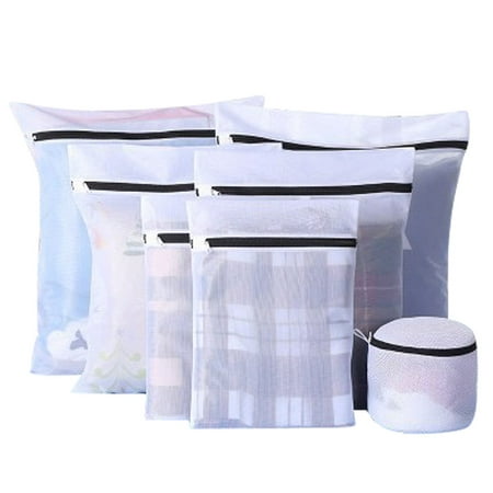 

Jygee wps 4pcs Mesh Laundry Bags Stocking Underwear Bra Lingerie Protect Washing Net Baby Clothes Protective Bag white&7pcs