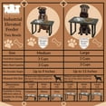 thumbnail image 2 of Bearwood Essentials 2 Bowl Industrial Elevated Wood Feeder for Animal | Suitable for Dog, 2 of 11