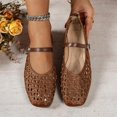 thumbnail image 5 of Jamicy Mesh Ballet Flats for Women with Metal Buckle Strap Ballerina Flat Shoes Lightweight Comfortable Round Toe Mary Jane Flat, 5 of 10