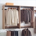 thumbnail image 2 of Wall Mounted Closet System, Modern Oak | 5-Modular Units | Melamine & Wood | Oak | Wood, 2 of 8