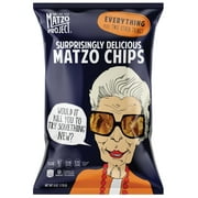 The Matzo Project Matzo Chips, Everything, Kosher (Not Kosher for Passover), Vegan, Nut-Free, No Trans Fat, Nothing Artificial, 8 Pack, 1 oz