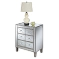 thumbnail image 2 of Convenience Concepts Gold Coast BettyB Mirrored 3 Drawer End Table, Antique Silver/Mirror, 2 of 3