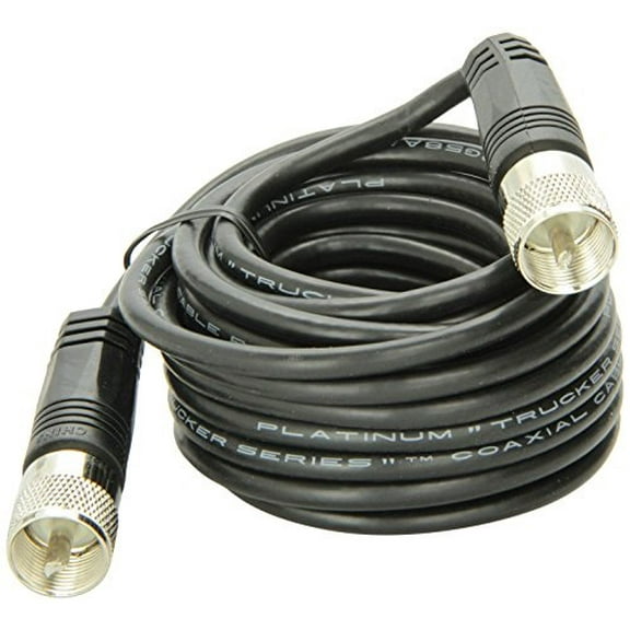 18' rg-58a/u coaxial cable with pl-259 connectors
