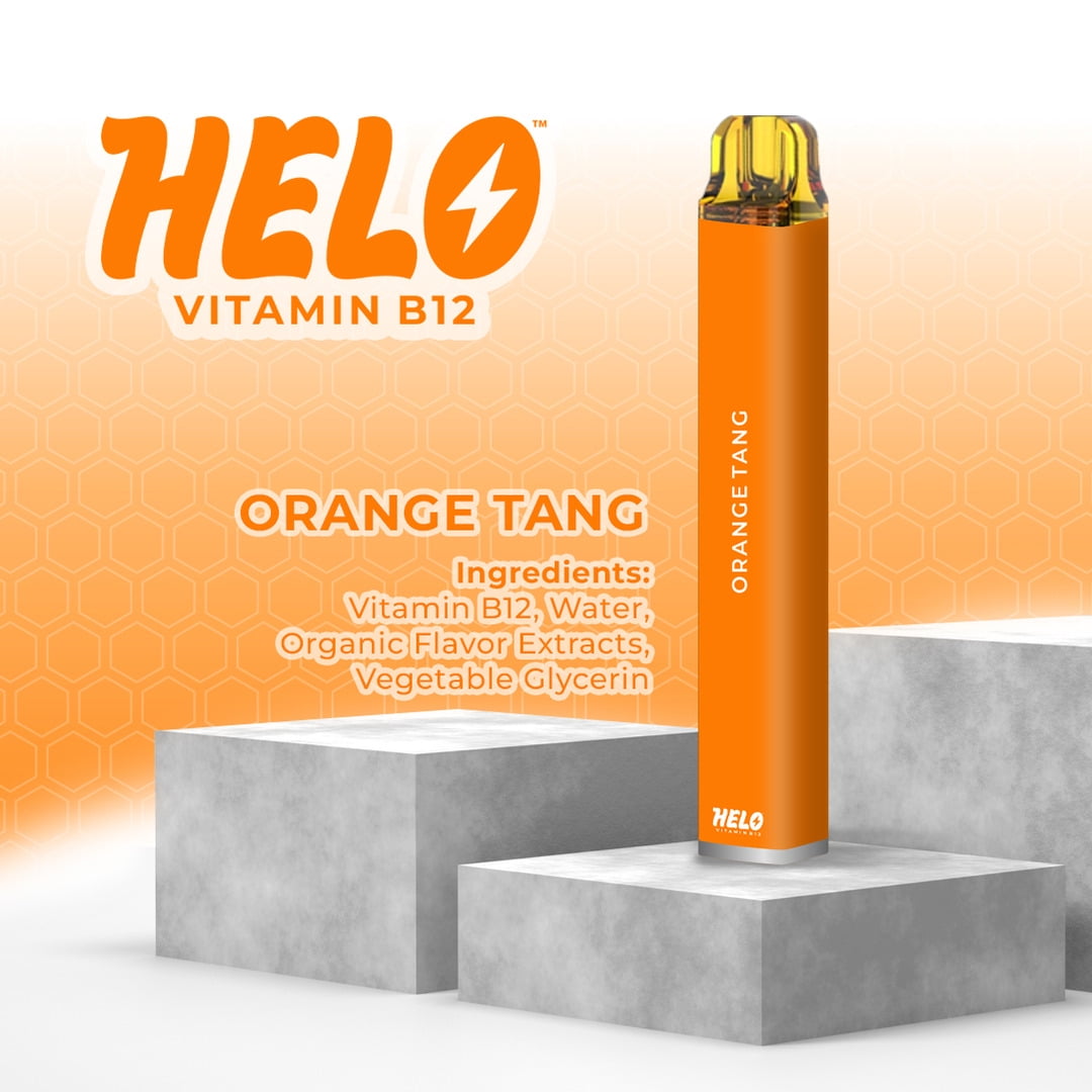HELO Vitamin B12 Diffuser, Orange Tang - 800 puffs