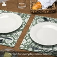 thumbnail image 6 of Luxurious Flower Fest Vegan Leather Placemats 4 Pack Look and Feel of Genuine Leather Infused with Copper, 6 of 6