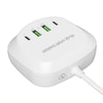 thumbnail image 4 of Estación de carga USB T3P+ Base de carga USB de 4 puertos con 2 tipos C 2 QC3.0 para teléfonos móviles y tabletas 100-240 V (enchufe de la UE), 4 of 5