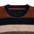 thumbnail image 3 of Sweaters For Men Color Blocked Knitted Round Neck Casual Loose Comfortable Business Trend Long Sleeved Pullover, 3 of 6