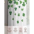 thumbnail image 6 of Green Leaves Sheer Curtains 84 Inch Length 2 Panels Set Window Treatments, Watercolor Botanical Pastoral Elegant Rod Pocket Semi Curtains for Living Room/Bedroom/Kitchen Décor, 104"W x 84"L, 6 of 7