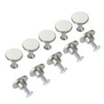 thumbnail image 1 of 10 unids Perillas redondas Mini Manijas Botón Pulls Silver 12 * 5mm W / Tornillos Cabina de Cocina Cabina de Caja Muebles Armario Diseño Simple, 1 of 6