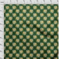 thumbnail image 4 of oneOone Velvet Dark Green Fabric Asian Retro Floral Dress Material Fabric Print Fabric By The Yard 58 Inch Wide, 4 of 4