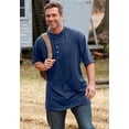 thumbnail image 2 of Boulder Creek By Kingsize Men's Big & Tall  Heavyweight Longer-Length Short-Sleeve Henley Shirt, 2 of 3