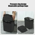 thumbnail image 3 of Swing Top Lid Trash Can, 4.5 Gallon Step-On Kitchen Bathroom Garbage Bin, Hands-Free Automatic Open/Close Wastebasket for Home Office(Black), 3 of 6