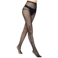 thumbnail image 4 of Aloohaidyvio Tights Clearance Lace Patterned Tights Fishnet Floral Stockings Small Hole Pattern Leggings Tights Net Pantyhose Black, 4 of 5