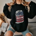 thumbnail image 3 of 4th of July Sweatshirt - Funny USA Flag Beer Can Graphic “Bad Day to Be a Cold Beer” Pullover - Patriotic Drinking Party Shirt, 3 of 7