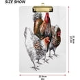 thumbnail image 2 of FMSHPON Bright RoosterHen Isolated Object Clipboard Hardboard Wood Nursing Clip Board and Pull for Standard A4 Letter 13x9 inches, 2 of 7