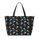 thumbnail image 2 of Fotbe purple cyan brown Skull Bolsa de Viaje para Playa - Resistente al Agua, Bolsa Tote de Gran Capacidad y Ligera con 7 Bolsillos para Mujeres y Hombres, 2 of 7