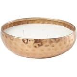 CosmoLiving by Cosmopolitan Copper Metal Tropical Breeze Scented Hammered 20 oz 3 Wick Candle with White Wax - Walmart.com