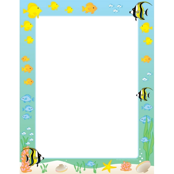 SHAPES ETC. Designer Paper - Tropical Fish (50 Sheet Package)