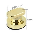 thumbnail image 4 of Agarre de espejo de cristal con ventosa para puerta de baño Zulema Oro Mango de succión, 4 of 8