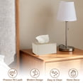 thumbnail image 6 of Tissue Box Cover, Rectangle Modern Tissue Box Holder (7.5"x4.7"x3.7", Black), 6 of 7