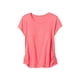 thumbnail image 1 of Camiseta con logo fruncido para niñas GAP en rosa atrevido, talla L, 1 of 2
