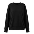 thumbnail image 4 of BUIGTTKLOP Crewneck Sweatshirts for Women Fall Fashion Pullovers Fleece Long Sleeve Sweatshirts Tops, 4 of 8