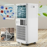 Costway 5000 BTU 8000 BTU ASHRAE مكيف هواء محمول 3 في 1 مبرد هواء مع مزيل الرطوبة ووضع المروحة أبيض