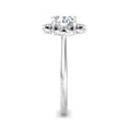 thumbnail image 3 of Bow Jewel 14K White Gold Plated Engagement Ring - 1.5 Ct Round Cut Lab Created Diamond Solitaire Ring for Women - Elegant Gift for Proposals - Timeless Style, 3 of 3