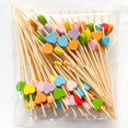 thumbnail image 1 of KUIZAP Skewer Fruit Sticks Food Fruit Cocktail Decor Bamboo Picks Handmade Toothpicks(A), 1 of 3