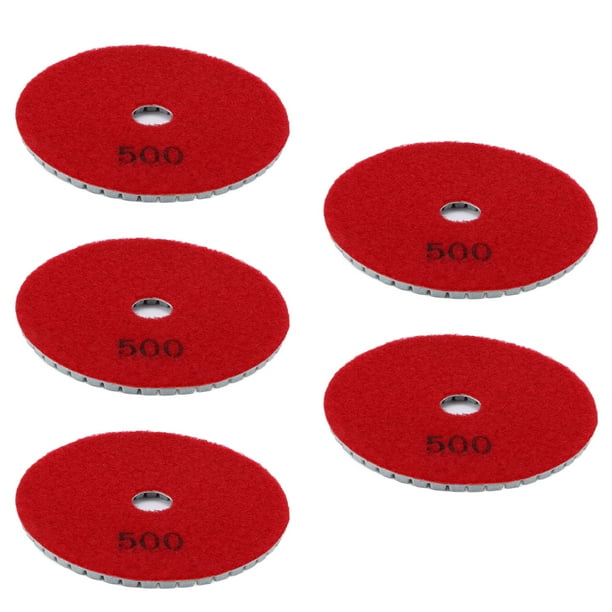 Kit de almohadillas para pulir mármol, 5 piezas, almohadilla de pulido de diamante húmedo de 4 pulgadas, almohadilla de pulido de durabilidad extendida
