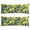 Lemons, variant on Mango Leaf Throw Pillow Cover Golden Yellow Tropical Design, Summer Fruit & Foliage, Double-Sided Premium Velvet for Pantry, Cafe, or Fruit Lover’s Kitchen