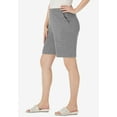 thumbnail image 3 of Jessica London Women's Plus Size Soft Ease Knit Shorts, 3 of 5