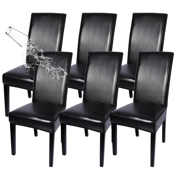 Set de 6 Fundas Impermeables para Sillas de Comedor SearchI en Negro