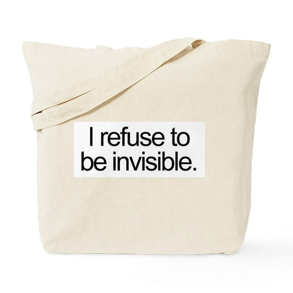 CafePress - Invisible Tote Bag - Unisex Canvas Tote Bag, Beige, 1-Piece