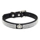 thumbnail image 2 of Collar ajustable de piel sintética con pedrería para perros y gatos pequeños., 2 of 5