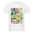 thumbnail image 4 of Bingfone Watercolor Blooming Cactus Men'S Loose Fit Short-Sleeve Pocket T-Shirt, 4 of 7