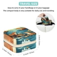 thumbnail image 5 of Platypus Travel Portable Square Jewelry Box Organizer for Rings Earrings Necklaces Bracelets Girls Women, 5 of 6