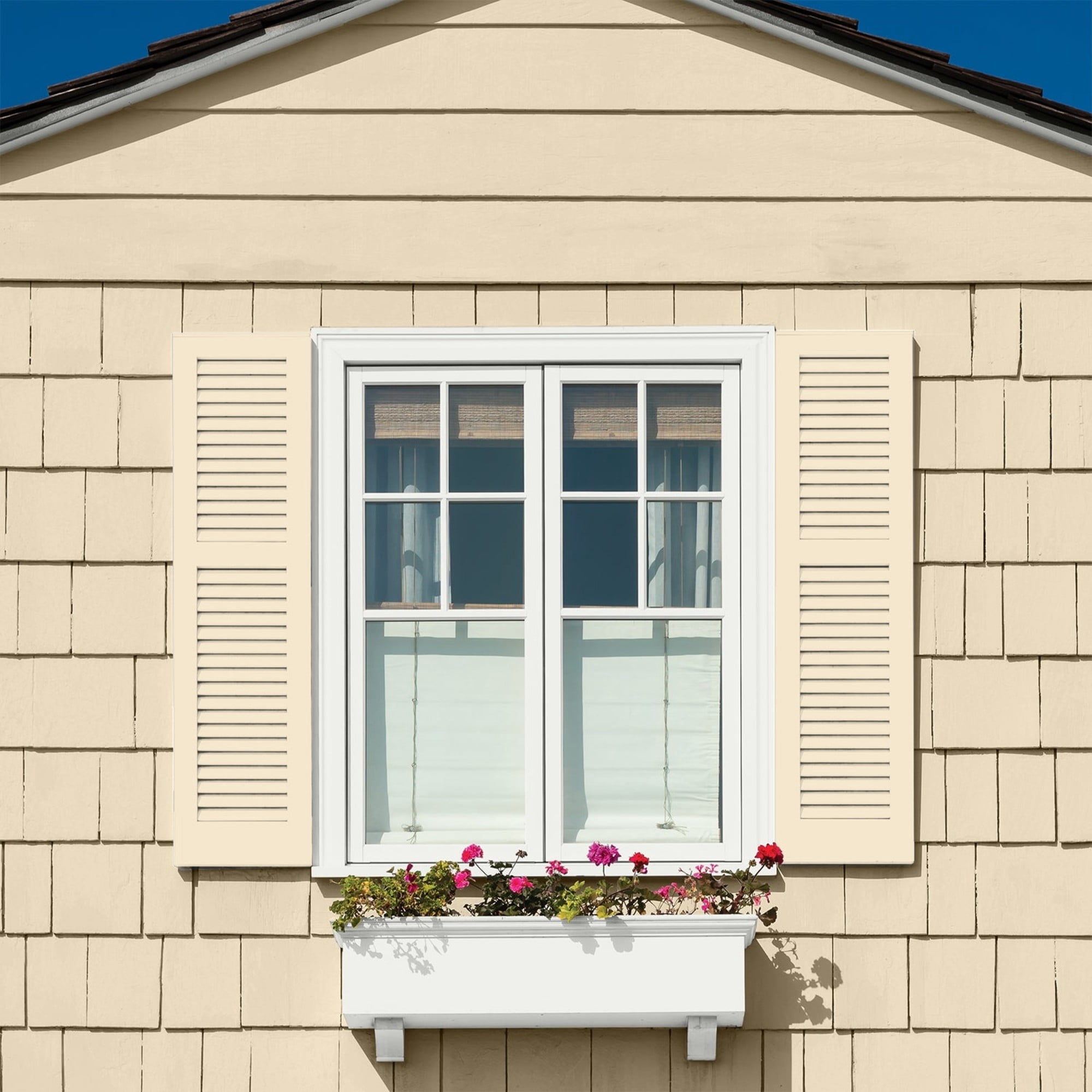 Glidden Fundamentals Magnolia Blossom / Yellow, Semi-Gloss Exterior Paint, 5 Gallon