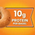 thumbnail image 2 of Thomas' Plain Bagels, 6 count, 10g Protein, Kosher Bagels, 20 oz Bag, 2 of 8
