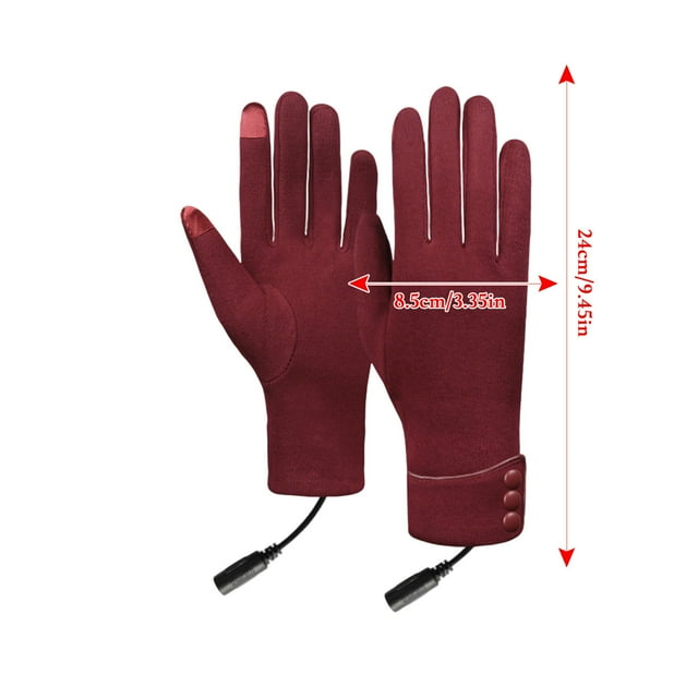 Usb Heated Gloves USB Heated Gloves Outdoor Activities Rechargeable Warming Gloves with Adjustable Temperature Suitable Cycling Driving Winter Sports Powered by Power Bank or Computer Warming Gloves
