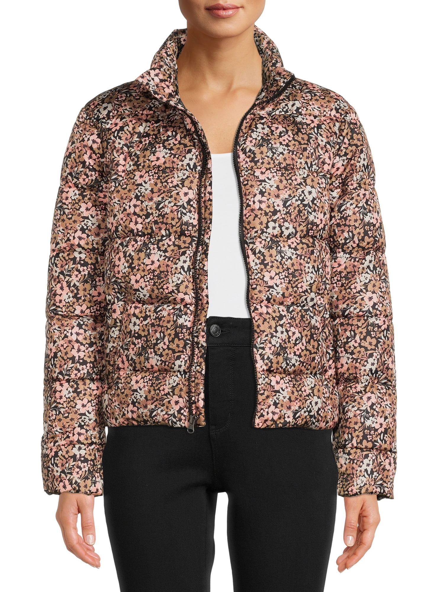 Time and Tru Women's and Plus Puffer Jacket