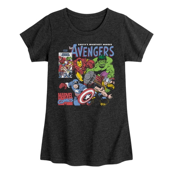 Avengers - Boxes - Youth Girls Fitted Short Sleeve T-Shirt