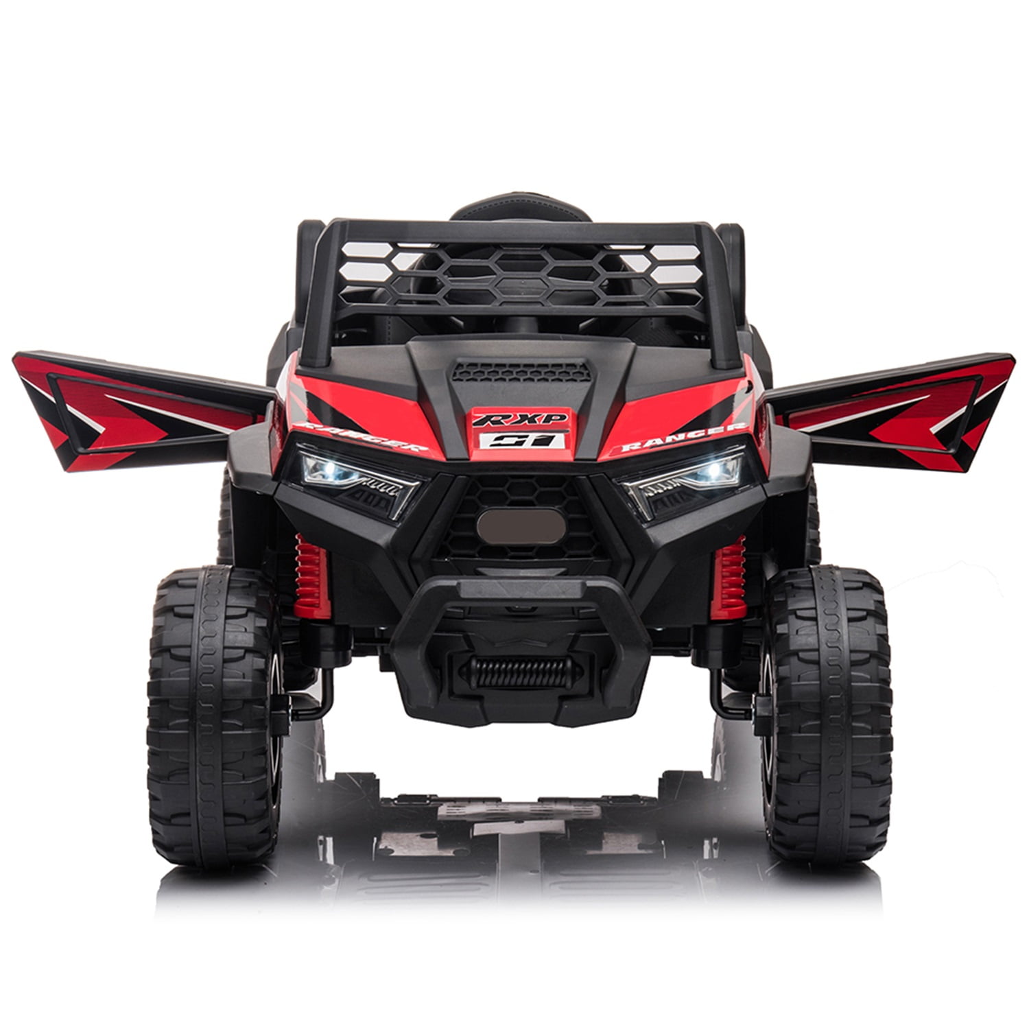 CIPACHO 12V Ride-On Mini UTV, Electric Kids Car with Front LED Lights and Horn, Safety Belt, Forward/Reverse Function, Red CIPACHO 12V Ride-On Mini UTV, Electric Kids Car with Front LED Lights and Horn, Safety Belt, Forward/Reverse Function, Red